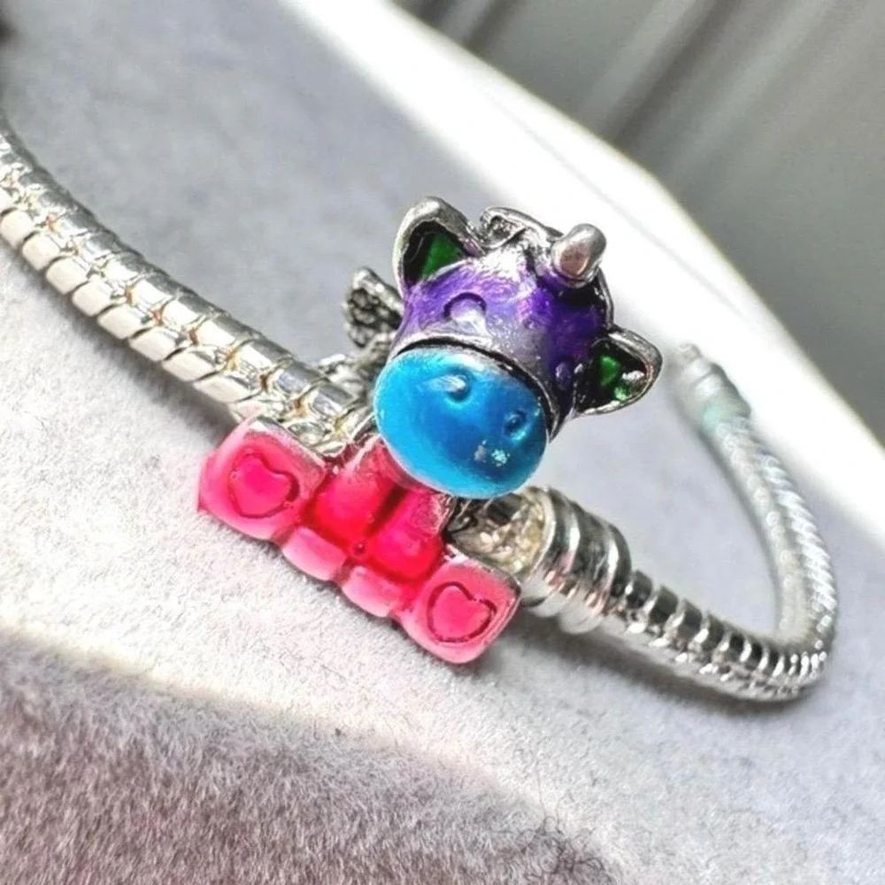 Rainbow Heart Unicorn fits PANDORA